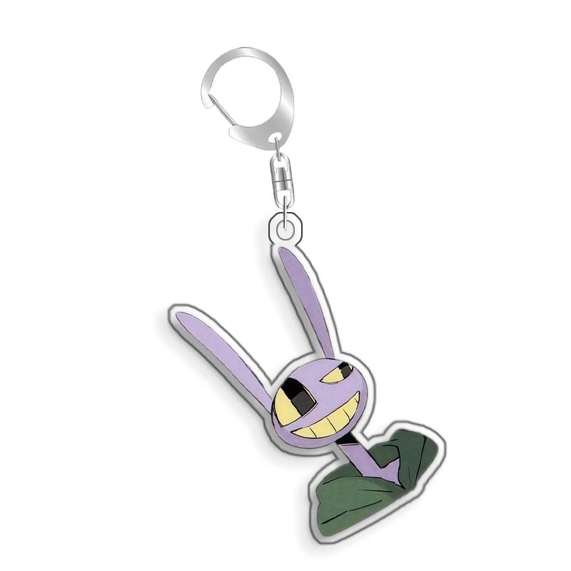 For The Amazing Digital Circus Jax Pomni Ragatha Zooble Caine Acrylic Selfmade Cute Cartoon Anime Keychain Pendant Toy Gift 5cm