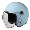 MOTO BASE Standard Motorcycle Vintage Jet Helmet with Shield Pastel Size SG/PSC MBHL-VJ01S Blue/Free (57-60cm)