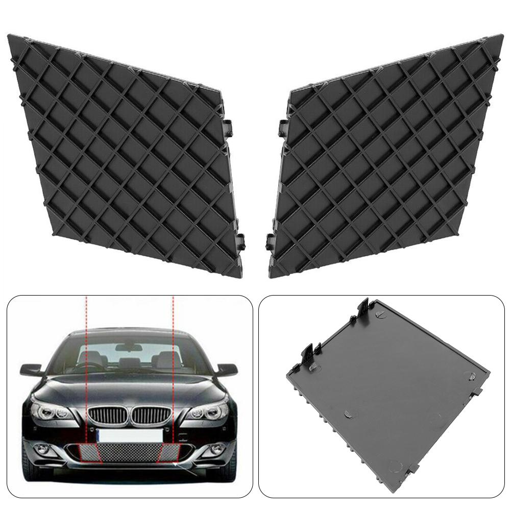 2pcs Bumper Grill Cover Black Front Bumper Grill Trim Plastic 51117897186 Bumper Grill Cover For E60 E61 WITH M