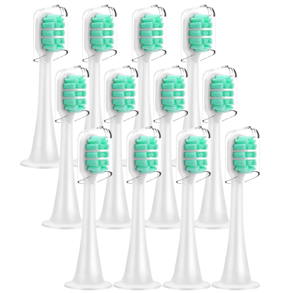 Сменные насадки для зубных щеток Xiaomi MiJia T300 и T500 поставляются с насадками для зубных щеток