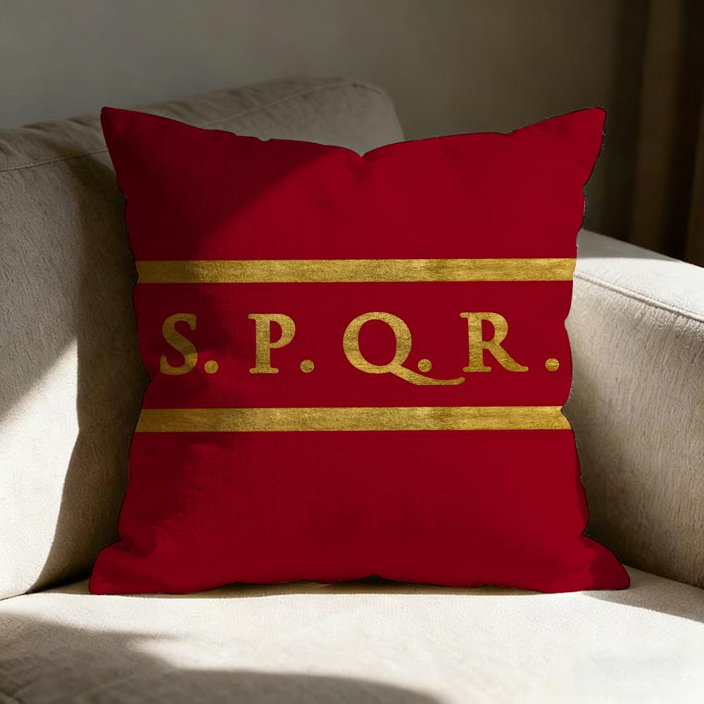 S-S-P-Q-R Fashion Pillow Case Pillowcase, Double-Sided Printed, Sofa Cushion, Bedroom Headboard Pillow