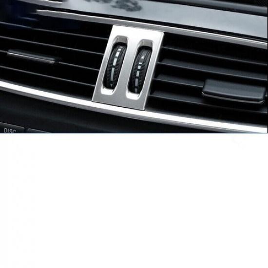 Silver Titanium Middle Air Outlet Vent Cover Trim For Benz C-Class W204 2011-14