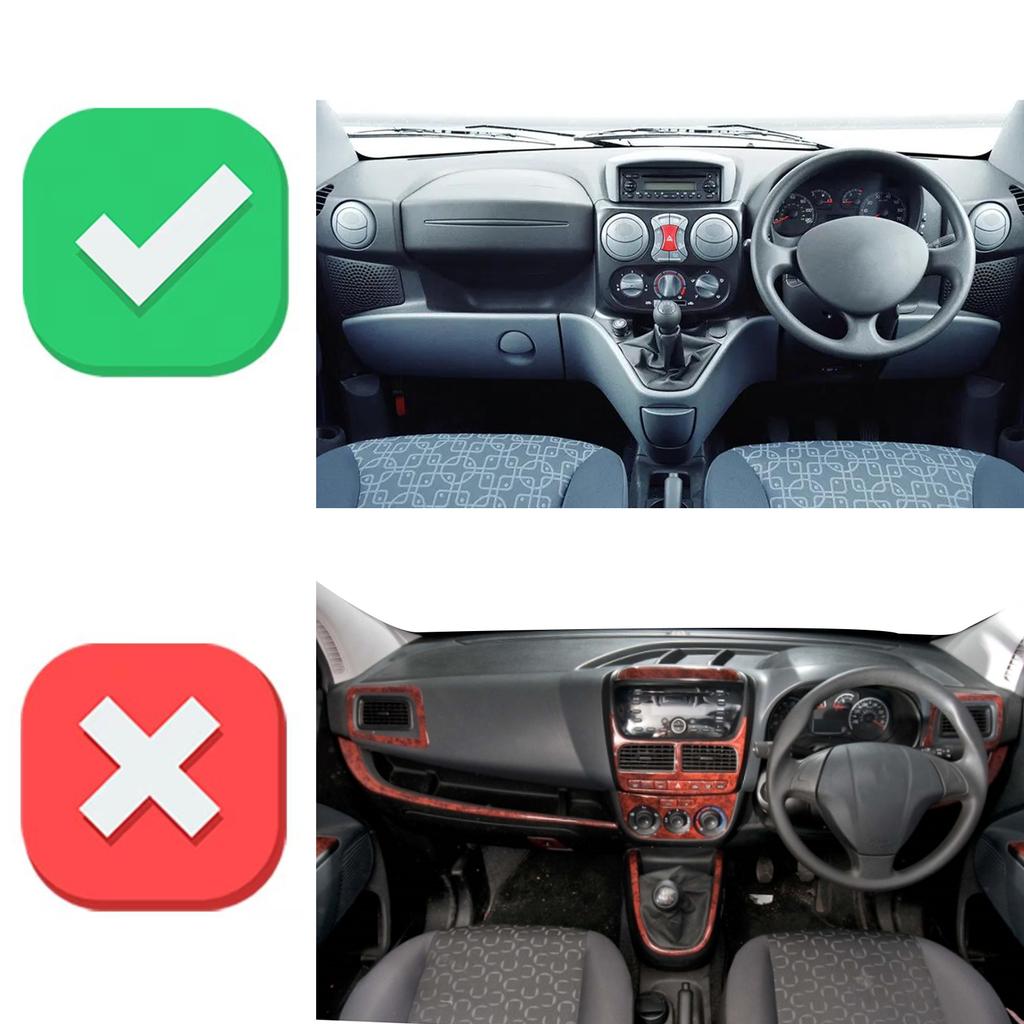 fit for Fiat Doblo 2000-2015 Car Dashboard Cover Sunshade Non‑Slip Protector Dash Mat Interior Decor Pad Accessories