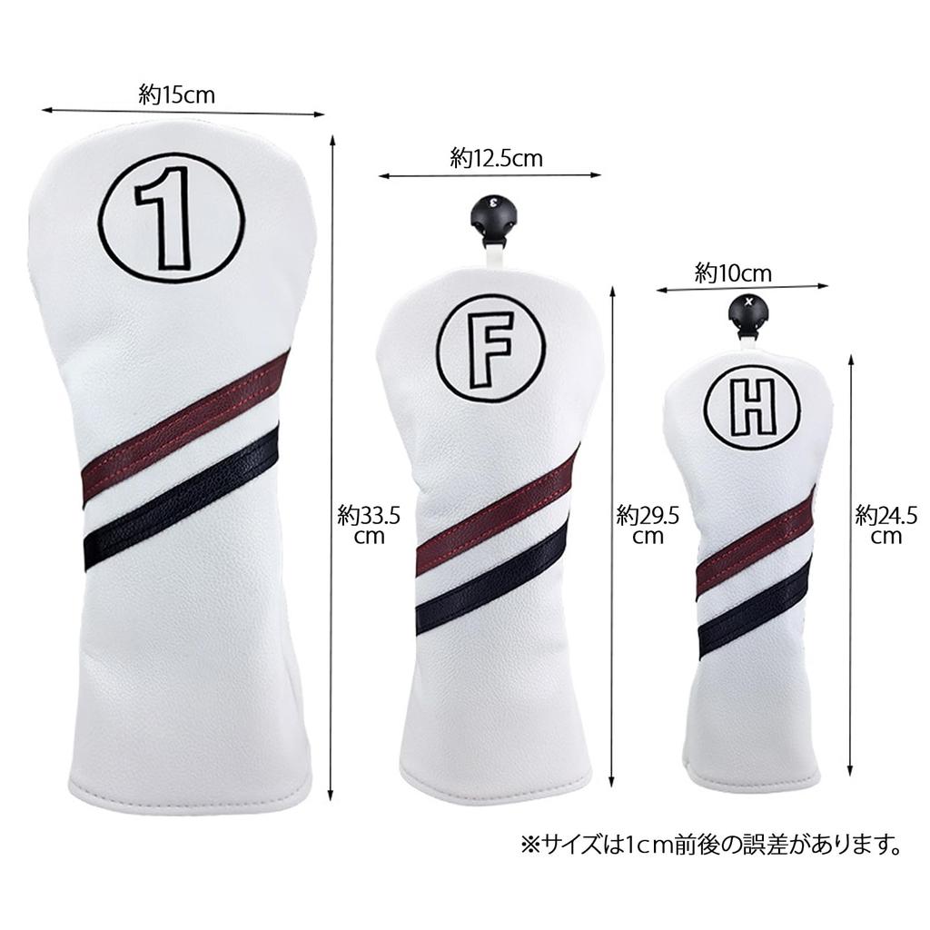 Чехол для гольфа Utility Fairway Wood Driver Golf Cover UT Cover Водонепроницаемый Отдельный предмет Комплект из 4 предметов Простой темный (Черный комплект из 4 предметов)