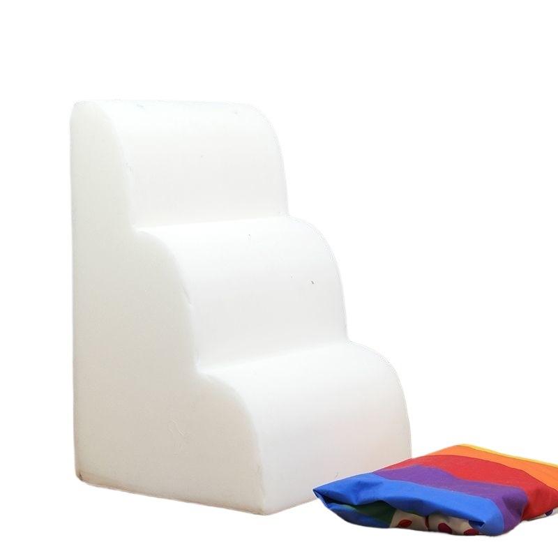 Pet Rainbow Stairs Dog Bedding Steps Non Slip Removable Washable Slope Small Elderly Dog Ladder Sofa Durable