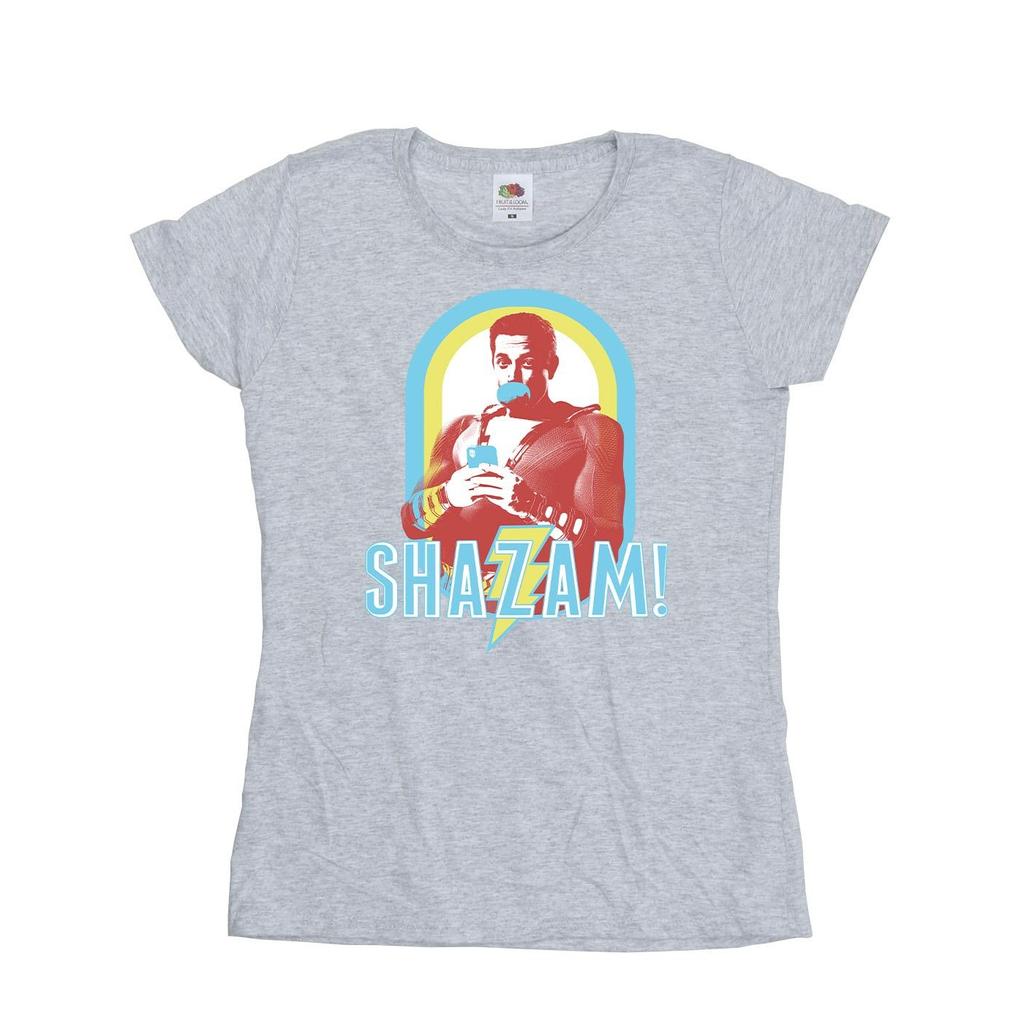 DC Comics Womens/Ladies Shazam Buble Gum Frame Cotton T-Shirt