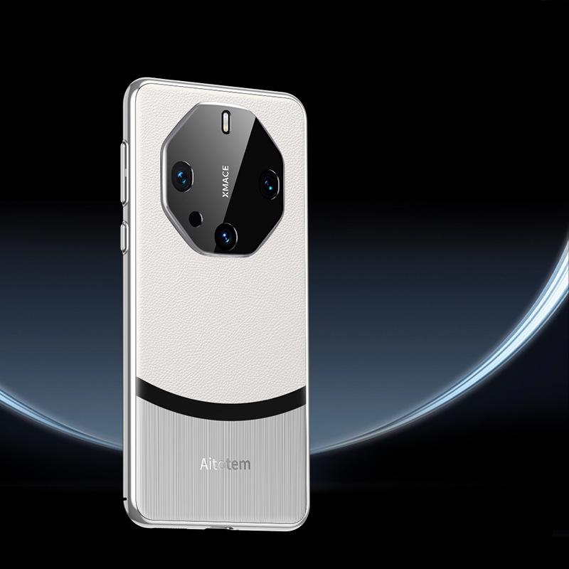 Подходит для чехла для телефона Huawei Mate60pro, Mate50 Всесторонний противоударный M40RS Кожаный чехол для деловых мужчин