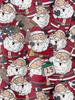 Santa Claus Print Short Sleeve Shirt, Men's Turn- Collar Casual Shirt