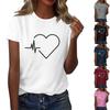 Women Short Sleeve  Soild  Sexy Cute Tee Slim Fit Tight Crop-Top T Shirt