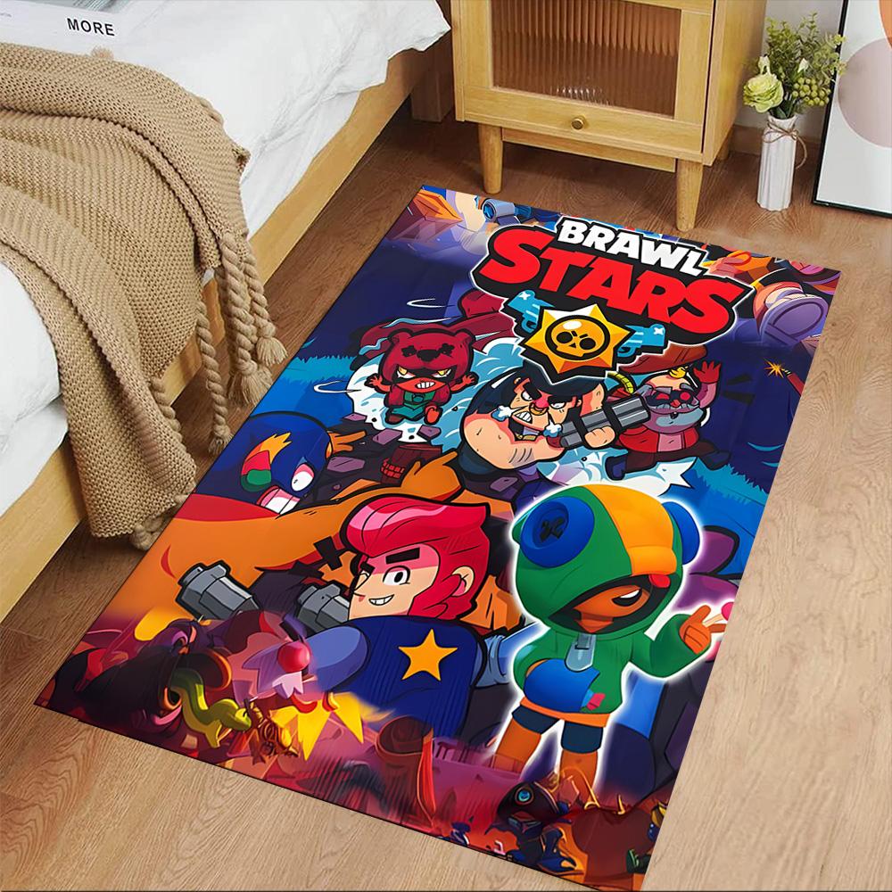 Brawl Stars Area Rug Perfect for Dormitory Entryway Decorate room Bedrooms Anti-slip Rug Office home decor