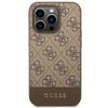 Guess Guhcp14Lg4Glbr Iphone 14 Pro6,1 Brązowy/Brown Twarde Etui Kolekcja Pasków 4G