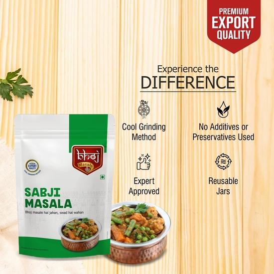Bhoj Masale Sabji Masala Powder 200GM | Spices with Natural Ingredients,No Preservatives, No Onion & No Garlic (Jain Masala)