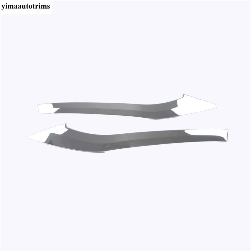 Front Rear Tail Bumper Fog Light Lamp Eyelid Eyebrow Strip Decor Cover Trim For Tesla Model Y - 2024 Accessories Exterior