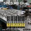 5 шт. Надежный Долговечный Клей 25 мл/шт. Универсальный Супер Клей AB для Стекла Металла Дерева Керамики Металлофурнитуры Ремонтный Клей