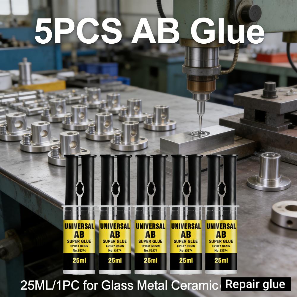 5 шт. Надежный Долговечный Клей 25 мл/шт. Универсальный Супер Клей AB для Стекла Металла Дерева Керамики Металлофурнитуры Ремонтный Клей