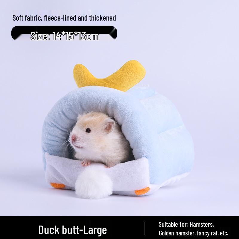 Зимнее теплое хлопковое гнездо для маленьких питомцев: Хомяки, Шиншиллы, Ежи, Белки и Кролики