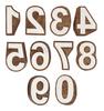 IBA Indianbeautifulart Блок для текстильной печати. ​​0-9 цифр. Вырезанные вручную цифры из дерева. Деревянный штамп.
