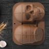 Хэллоуин 3D Формы для торта в виде черепа Силиконовые Формы для печенья своими руками Форма для льда Большая форма для торта в виде черепа Хэллоуинский декор Вечеринка по случаю дня рождения