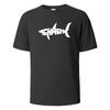 Fashion Shark Print T-shirt 100% Cotton Summer Casual T-shirt Men's Casual Top