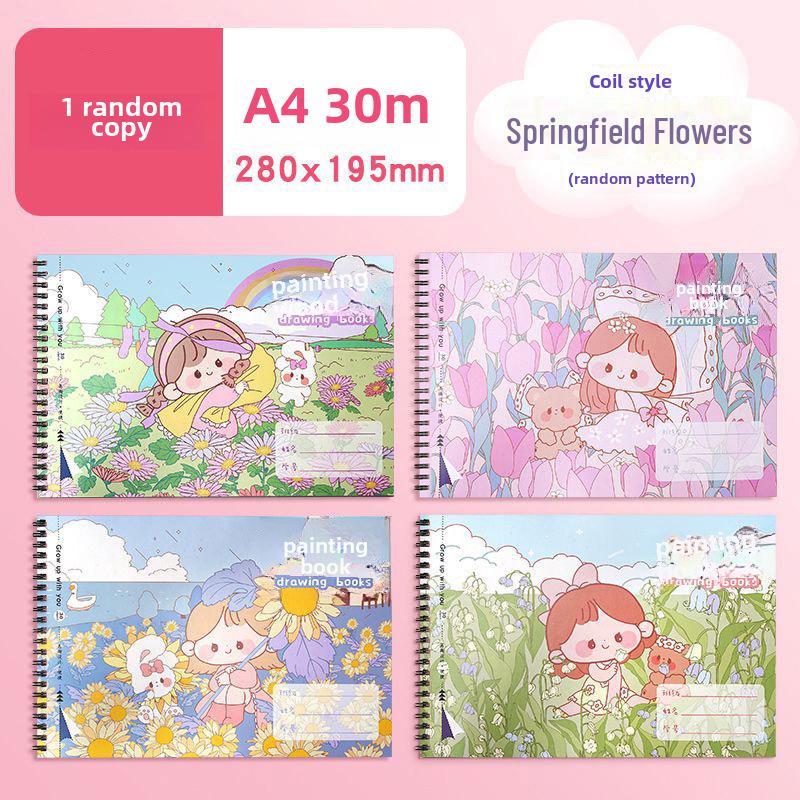 Альбом для рисования формата А4, толстый, чистый - Канцелярские принадлежности для эскизов студентов