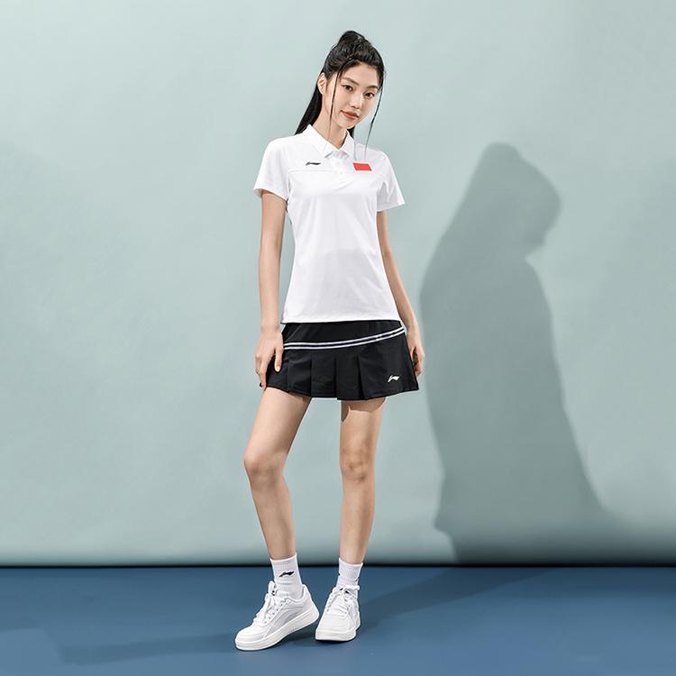 Li Ning Breathable Lightweight Pullover Short Sleeve Polo Shirt Men Tops White APLU071-2