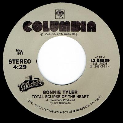 7-дюймовая пластинка BONNIE TYLER - Total Eclipse Of The Heart / Holdin 1305539 COLUMBIA US Rock Б/у
