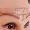 10pcs Disposable Permanent Eyebrow Measure Ruler Sticker Tattoo Shaper Stencil Makeup Tool