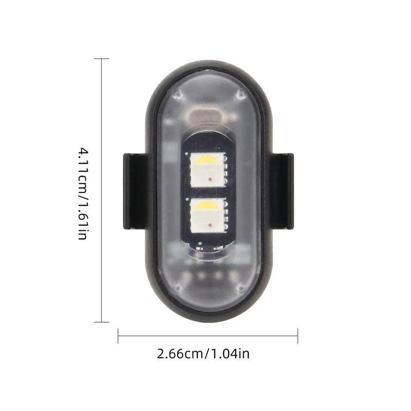 Multi-mode Wireless LED Drone Strobe Light Motorcycle Car Indicator Light Bike Remote Control Warning Light USB Charging 8Color