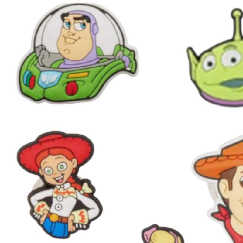 Crocs Toy Story 5-Piece Set Polyvinyl Chloride Shoe Accessories Unisex Multicolor