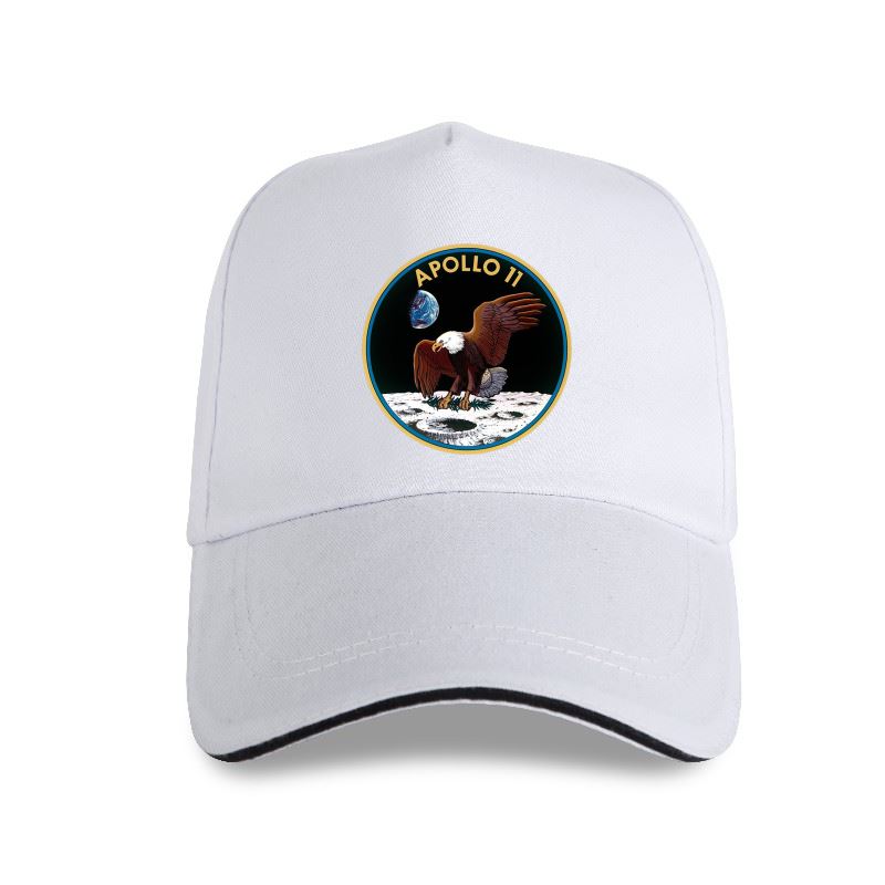 Детская бейсболка Lomoney в повседневном стиле с принтом Apollo 11