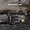 Retro Portable Bluetooth Speaker Retro Mini Portable Wireless Bluetooth Speaker Radio USB/TF Card Music Player Music Box