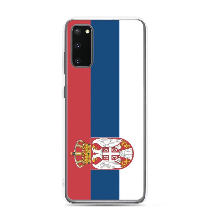 Coque Téléphone - Samsung - Galaxy S20 Plus - Drapeau Serbie - Souple - Multicolore