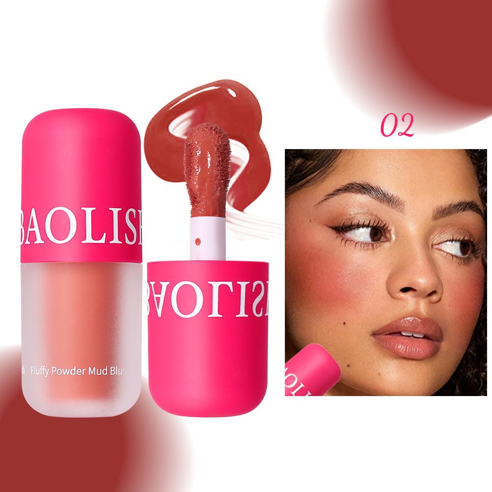 Румяна-кушон Розовые и Нежные Девичьи Румяна Натуральное Сияние Контур Жидкие Румяна Стойкие Не Осыпаются Контурная Косметика Макияж для Лица и Щек