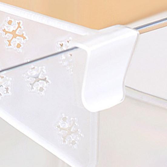 20Pcs Refrigerator Door Shelf Dividers Smooth Edge Burr Free Clip Design Fridge Multipurpose Organizer Adjustable Separators