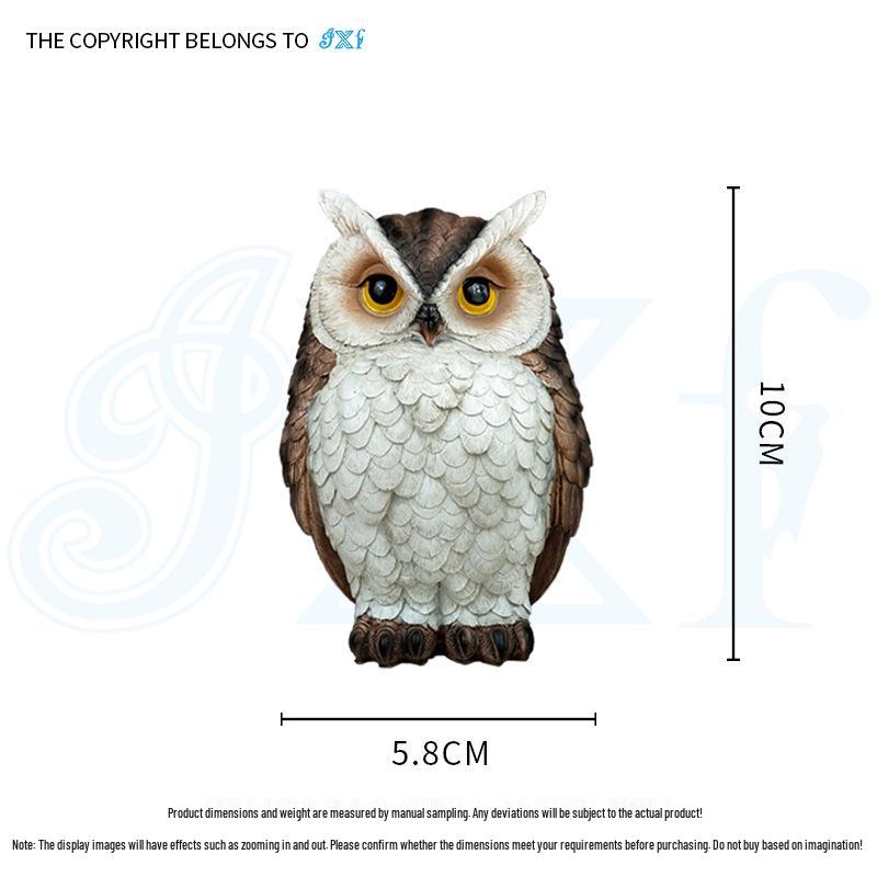 Креативное украшение-сова из смолы: Милый суккулент, подходящий для отпугивания птиц, для декора сада