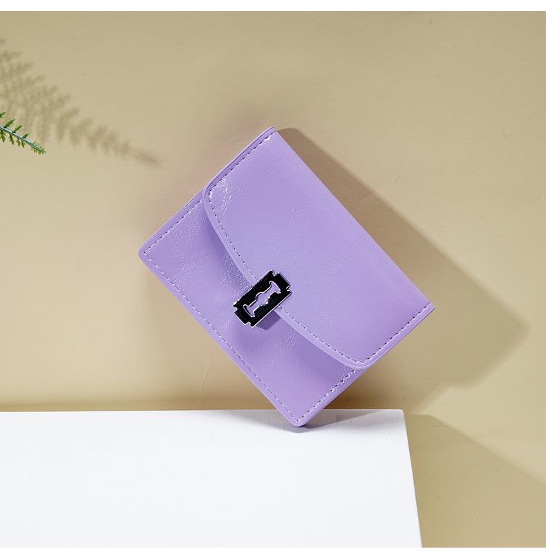 Женский кошелек для монет от корейского дизайнерского бренда 2025 года: Классический, простой, практичный, многоцветный дизайн замка