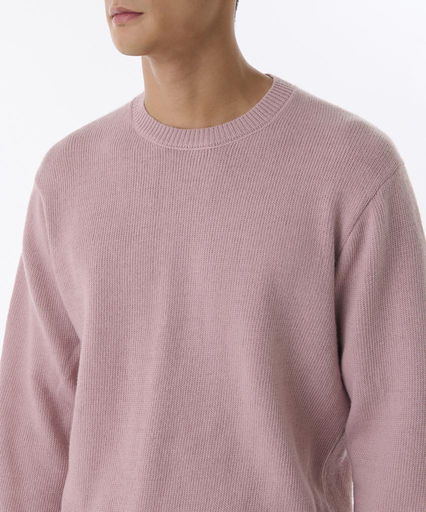 MUSINSA STANDARD Essential Crew Neck Knit [Desert Pink]