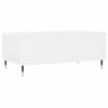  Coffee Table, White 90x50x36.5 Cm, Wood-based Material