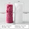 DIY Long Rod Candle Rose Relief Silicone Mold Valentine’s Day Gifts Aroma Candle Molds Floral Cylinder Candle Making Supplies