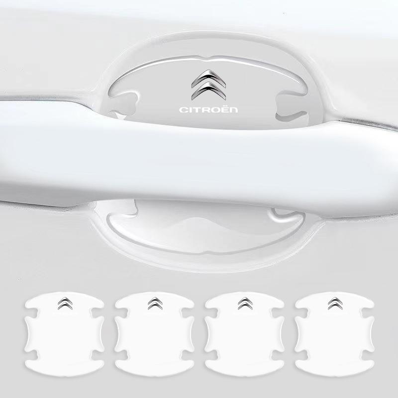 PIXT4 Car door handle bowl protector transparentanti scratch and anti collision For Citroen C1 C2 C4 C5 C6 C8 C4L DS5 LS DS6 Picasso