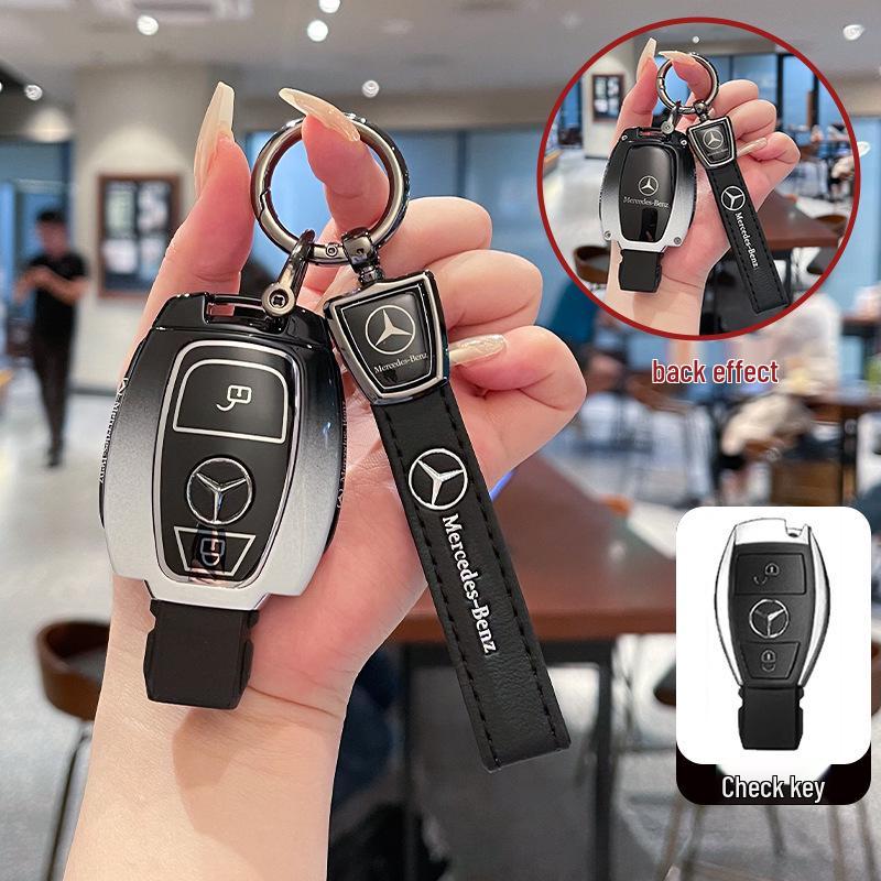 Чехол/Корпус для ключа Mercedes GLA200, GLC300, V260, C180L, C200 и GLC260 (Металл, Старая модель)