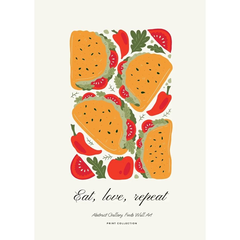 Minimalism Foods Posters Delicious Oyster Pink Ramen Bowl Shrimp Hot Dog Prints Canvas Painting Wall Pictures Home Kitchen Decor