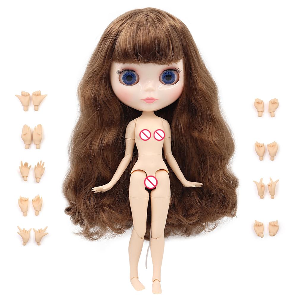 Кукла ICY DBS Blyth 1/6 шарнирное тело BJD игрушка белое глянцевое лицо черное матовое лицо с дополнительными руками AB и панелью DIY кукла девочка