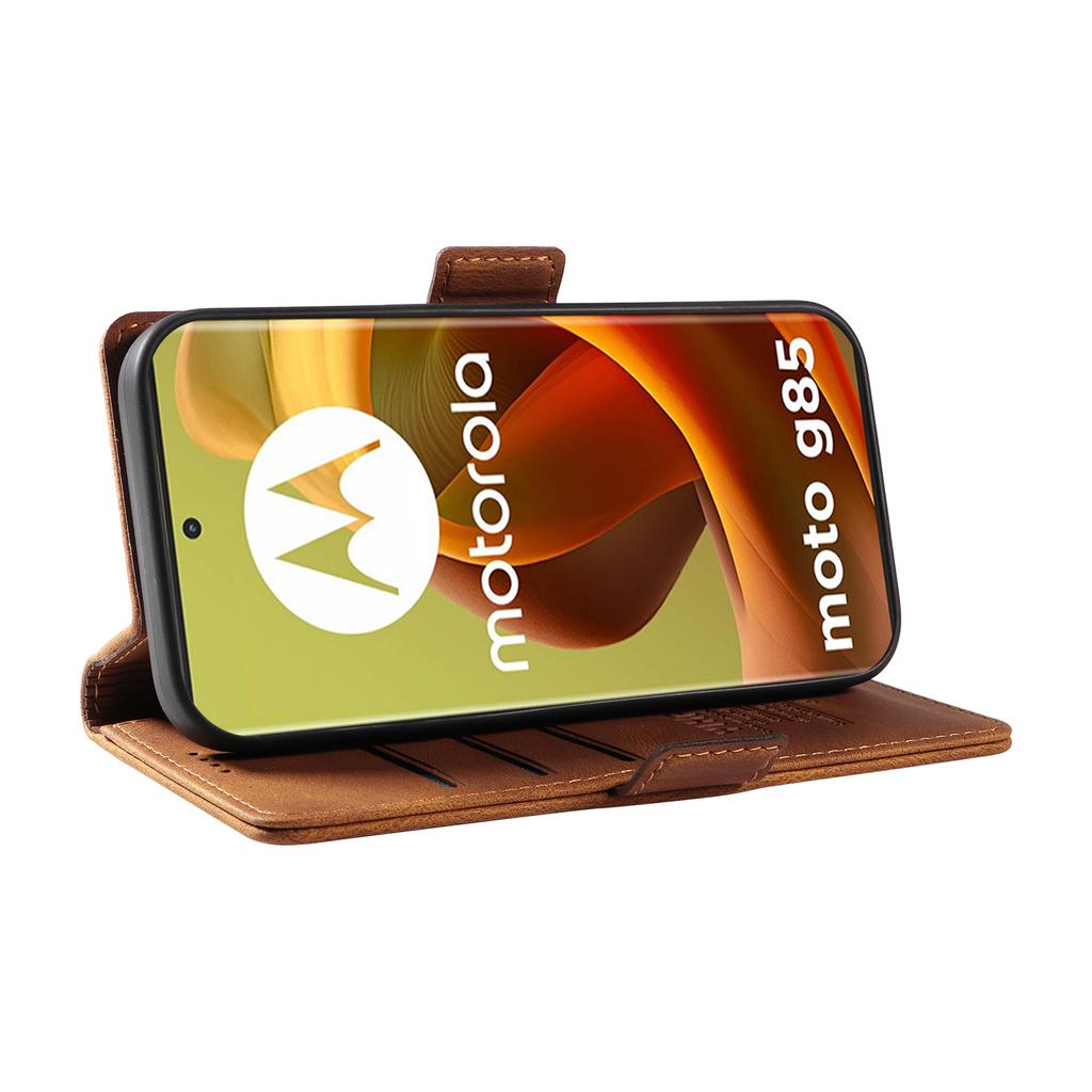 Чехол-кошелек из нубука из искусственной кожи с отделениями для карт и боковой пряжкой для телефона Motorola Moto G53, G14, G32, G54, G84, G34, G04, G24, G04s, E14, Edge 40, Edge 50 Fusion...