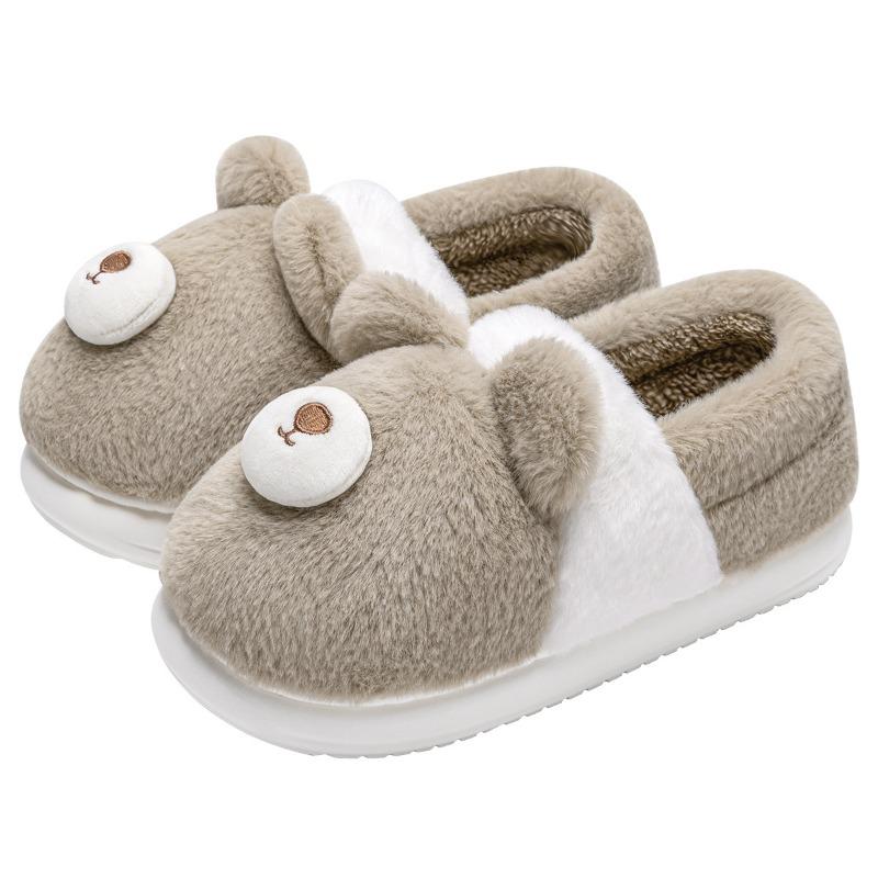 Cotton Slippers Women's Autumn and Winter New Indoor Home Bag Heel Platform Confinement Velvet Cute Cotton Shoes Winter