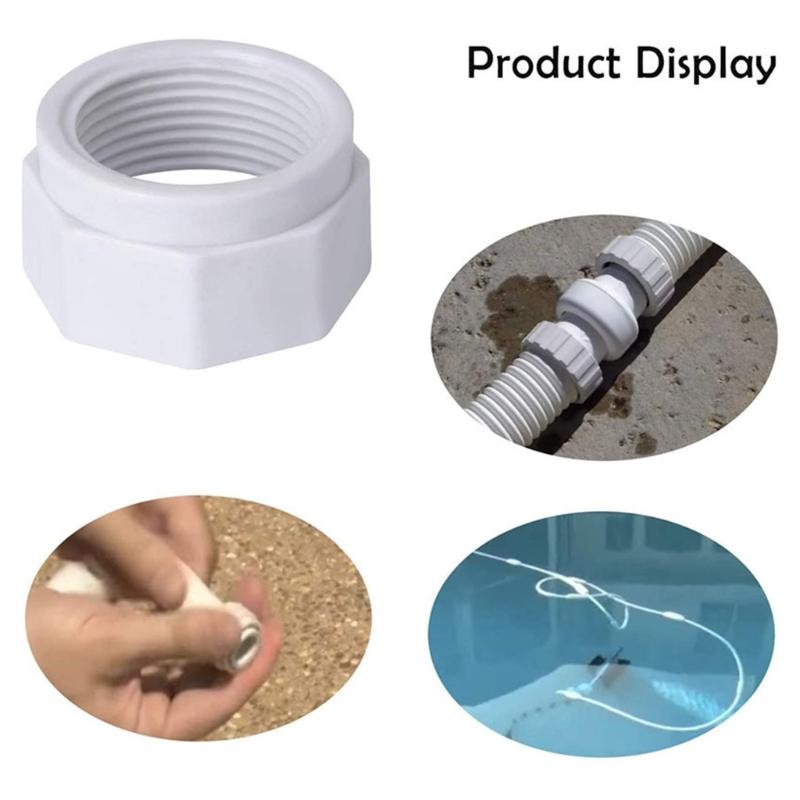6pcs/8pcs Reliable Pool Cleaner Feed Hose Nut Leak Free Replacement Durable for 280 380 180 Ensure Tight Connection Seal