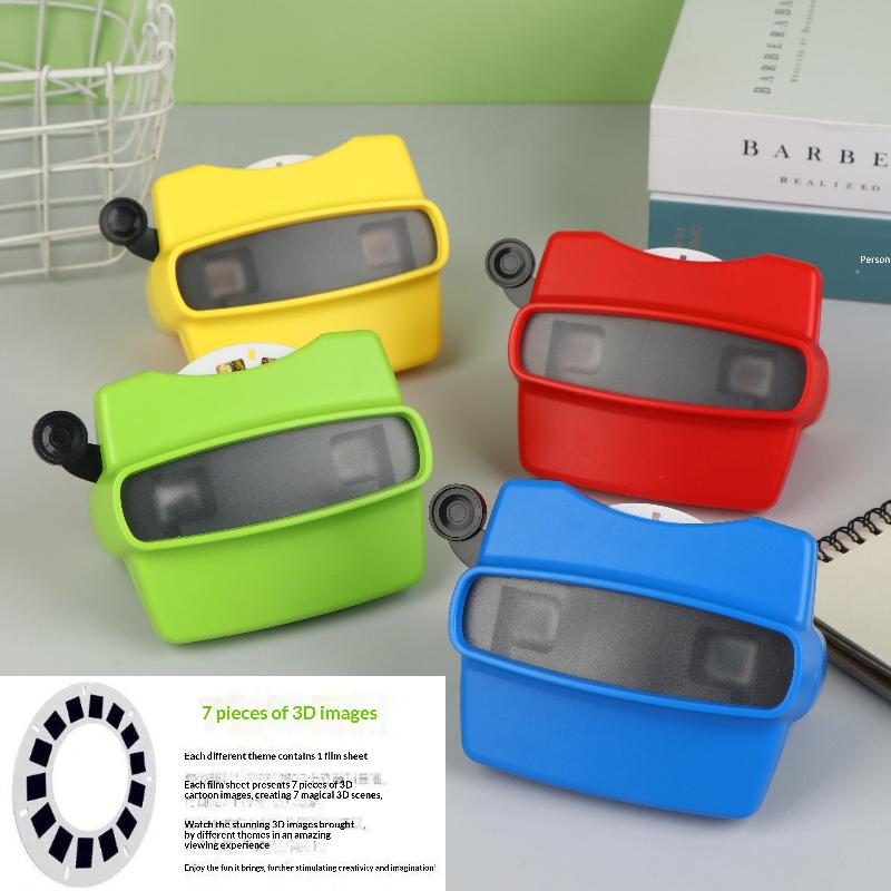 Новый 3D View-Master 3D Образовательный Просмотровый Аппарат Тема Животные/Океан/Динозавры/Космос Мини-Театр Светящиеся Игрушки Детский Подарок