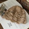 Ручная Вязаная Цветок Ажурная Тонкая Шапка Весна и Лето Кружевная Дышащая Бандана Крючком Носок Хлопковая Нить Шапка Женская