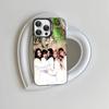 I-illit KPOP Для iPhone 15 14 13 Plus 17 16 12 11 Pro Max Матовый Цветной Серебристый Роскошный Чехол для Телефона
