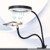 Upgraded Magnifying Glass with Light 10X Magnifying Desk Lamp Gooseneck Suitable for Reading Close Work Hobbies 72 LED